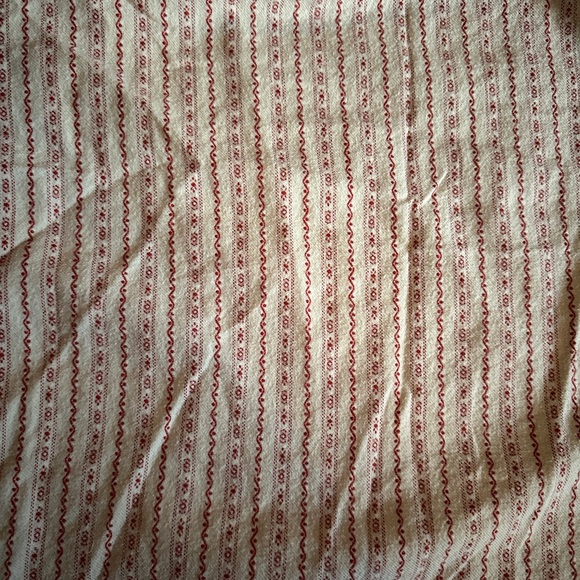 Vtg LL Bean Dobby Pintuck Cream/Beige Cotton Prairie Flannel Nightgown, Size XL - Picture 6 of 6